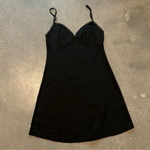Black Silk Mini Dress